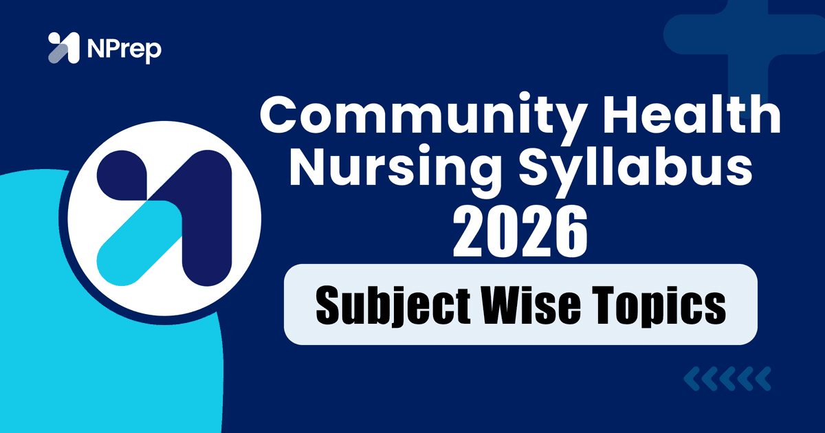 Community Health Nursing Syllabus 2026 PDF - Subject-Wise Topics, CHN-I & CHN-II (BSc Nursing)